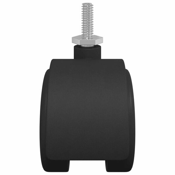 vidaXL Roulettes 2 pcs Noir 40,1 x 37,8 mm PP et Fer