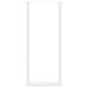vidaXL Pieds de table de bar en U, 2 pi&egrave;ces, blanc, 50 x (110-111) cm, acier
