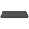 vidaXL Coussin de palette noir 70x40x12 cm tissu
