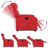 vidaXL Fauteuil inclinable Rouge Similicuir