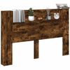 vidaXL T&ecirc;te de lit Ch&ecirc;ne fum&eacute; 160 x 16,5 x 103,5 cm Bois d'ing&eacute;nierie