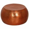 vidaXL Table basse laiton &Oslash;55x28 cm aluminium