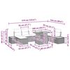 vidaXL Ensemble de canap&eacute; de jardin 9 pcs Gris Poly rotin