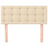 vidaXL Tête de lit Crème 90x5x78/88 cm Tissu