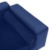 vidaXL Canap&eacute; pour chien Bleu 81x43x31 cm Peluche et similicuir