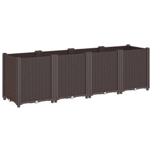 vidaXL Jardini&egrave;re marron 160x40x53 cm polypropyl&egrave;ne