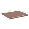 vidaXL Tissu de remplacement pour auvent Marron 4x3 m