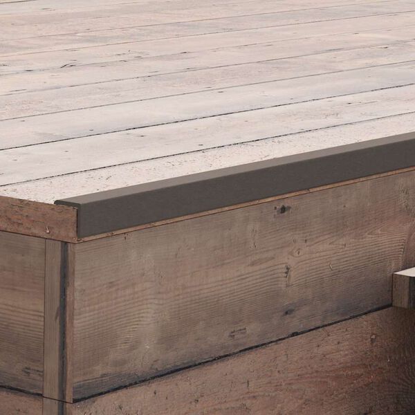 vidaXL Corni&egrave;re de terrasse 5 pcs WPC 170 cm Marron fonc&eacute;