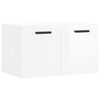 vidaXL Armoire murale Blanc brillant 60x36,5x35 cm Bois d'ing&eacute;nierie