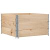 vidaXL Colliers de palette 3 pcs 100x100 cm bois de pin solide