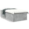 vidaXL Cadre de lit sans matelas gris b&eacute;ton 75x190 cm