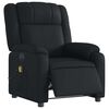vidaXL Fauteuil de massage inclinable électrique noir similicuir
