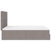 VidaXL Cadre de lit ottoman avec matelas taupe 140x200 cm tissu