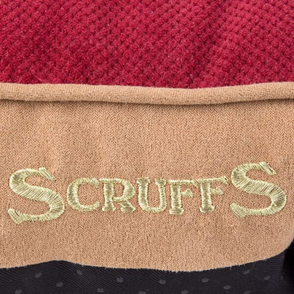 Scruffs Lit &agrave; bo&icirc;te pour chien Highland Rouge S