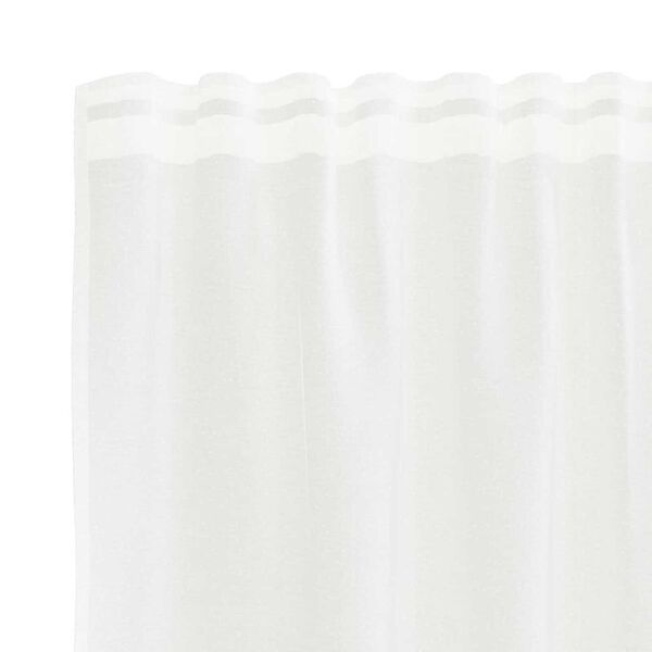 vidaXL Rideau en Dentelle Floral Blanc 180 x 300 cm Polyester