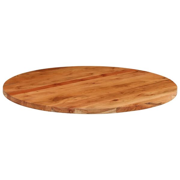 vidaXL Dessus de table Ø70x3,8 cm rond bois massif d'acacia
