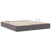 vidaXL Lit de Rangement avec matelas Gris 180 x 200 cm Faux cuir
