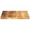 vidaXL Dessus de table 60x60x2,5 cm carr&eacute; bois massif de manguier brut