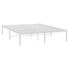 vidaXL Cadre de lit métal sans matelas blanc 160x200 cm