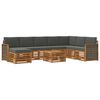 vidaXL Ensemble de canap&eacute;s d'ext&eacute;rieur 7 pcs Naturel et Anthracite