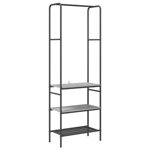 vidaXL Porte-v&ecirc;tements Sonoma gris 60 x 30 x 171 cm Bois d'ing&eacute;nierie