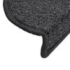 vidaXL Tapis d'escalier 10 pièces 56 x 17 x 3 cm Anthracite Demi-rond