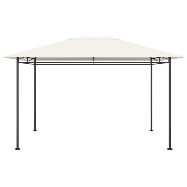 vidaXL Belvédère 384x281x270 cm Crème 180 g/m²