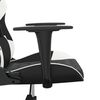 vidaXL Chaise de jeu de massage Noir et blanc Similicuir