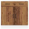 vidaXL Armoire de cuisine Lucca vieux bois bois ing&eacute;nierie