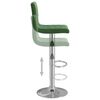 vidaXL Tabourets de bar lot de 2 vert foncé velours