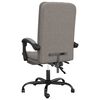 vidaXL Fauteuil inclinable de bureau Taupe Tissu