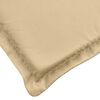 vidaXL Coussin de chaise longue beige m&eacute;lang&eacute; 200x70x4 cm tissu