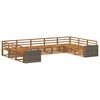 vidaXL Ensemble de canap&eacute;s d'ext&eacute;rieur 9 pcs Naturel