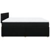vidaXL Sommier &agrave; lattes de lit avec matelas Noir 180x200 cm Tissu