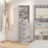 vidaXL Haut Armoire Sonoma gris 40 x 41 x 135 cm Bois d'ing&eacute;nierie