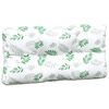 vidaXL Coussins de palette lot de 7 motif de feuilles tissu