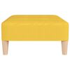 vidaXL Repose-pied Jaune 78x56x32 cm Tissu