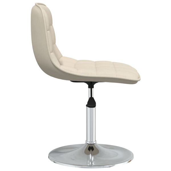 vidaXL Tabouret de bar Cr&egrave;me Tissu