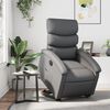 vidaXL Fauteuil inclinable électrique gris similicuir