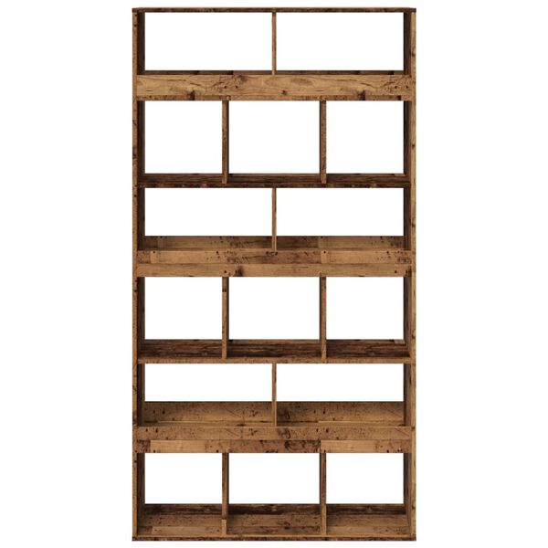 vidaXL Bibliothèque vieux bois 100x33x187,5 cm bois d'ingénierie