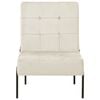 vidaXL Chaise de relaxation 65x79x87 cm Blanc crème Velours