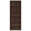 vidaXL Buffet haut chêne marron 70x41x185 cm bois d'ingénierie