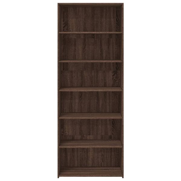 vidaXL Buffet haut chêne marron 70x41x185 cm bois d'ingénierie