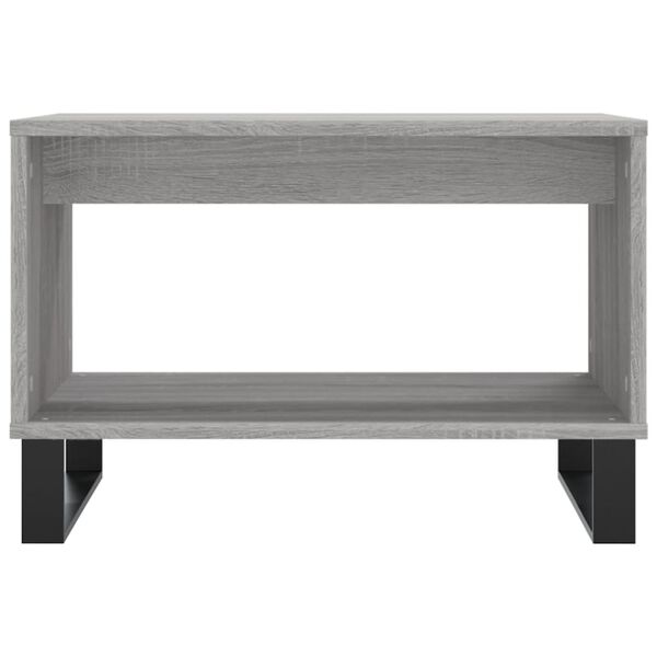vidaXL Table basse sonoma gris 60x50x40 cm bois d'ingénierie