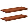vidaXL Marches d'escalier 2 pi&egrave;ces 70 x 25 x 2 cm Marron
