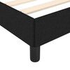 vidaXL Cadre de lit sans matelas noir 200x200 cm tissu