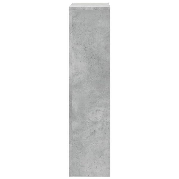 vidaXL Cache-radiateur gris b&eacute;ton 78x20x82 cm bois d'ing&eacute;nierie