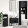vidaXL Meuble de Lavabo de Salle de Bain Ch&ecirc;ne noir 60 x 30 x 60 cm