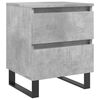 vidaXL Table de chevet gris b&eacute;ton 40x35x50 cm bois d&rsquo;ing&eacute;nierie