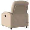 vidaXL Fauteuil de massage inclinable &eacute;lectrique cappuccino similicuir